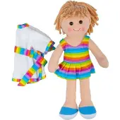 Bigjigs Toys Poupée en tissu Michelle 34 cm
