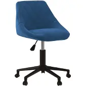 vidaXL Chaise de salle à manger pivotante bleu velours