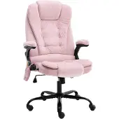 vidaXL Chaise de bureau de massage rose velours