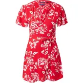 Superdry Vintage Mini Wrap Short Sleeve Dress Rouge M Femme