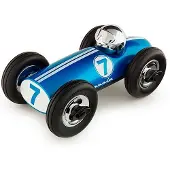Playforever Voiture de course Bonnie Joules - voiture jouet bleue Décoration