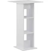 vidaXL Table de bar blanc 60x60x110 cm