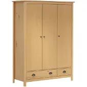 vidaXL Armoire avec 3 portes Hill Range 127x50x170cm pin