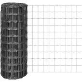 vidaXL Clôture Euro acier 25 x 1 m Gris