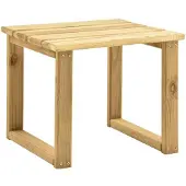 vidaXL Table pour chaise longue 30x30x26 cm Bois de pin imprégné