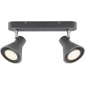 Nordlux Projecteur EIK 2 bras gris ; 45770110