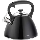 Klausberg Kettle with whistle 3L KB-7208, Bouilloire électrique, Noir