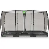 Exit Allure Premium Trampoline 214x366cm – Enterré – Trampoline Enterrée – Noir
