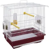 Ferplast Cage à Oiseaux Ferplast Giusy Rouge et Blanche