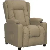 vidaXL Fauteuil relax cappuccino brun similicuir
