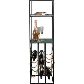Dutchbone Mil Wine Cabinet Marble/ Metal - Multi colour