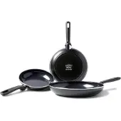 Greenpan KitchenAid Memphis (CC001664-001), set de poêles, 20 cm, 24 cm, 28 cm, induction