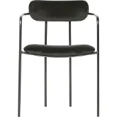 Woood Chaise Ivy en velours