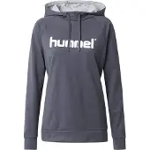 Hummel Go Cotton Logo Hoodie Gris S Femme