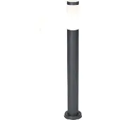 QAZQA Borne d'éclairage extérieure gris anthracite 80 cm IP44 opale - Rox