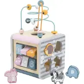 Vigatoys Viga Polarb Activity Box Centre de jeu éducatif en bois Cube 5 en 1