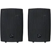 Dynavox PB402 Enceinte hi-fi avec support mural noir paire (Actif), Haut-parleur PA, Noir