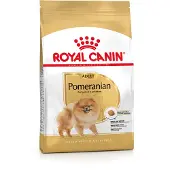 Royal Canin Pomeranian Adult 3 kg + Aliments humides Pomeranian Adult 12x85g
