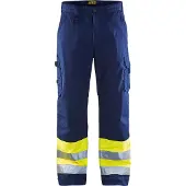 Blakläder pantalon de sécurité mixte 1564 marine, jaune taille 60 (60)