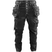 Blakläder X1900 Pantalon De Travail Baggy En Denim Stretch 1999 - Noir - Taille 44 (XS)