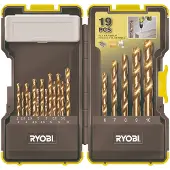Ryobi Jeu de forets à métal 19pcs. HSS