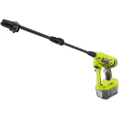 Ryobi Pistolet à pression 18V - RY18PW22A-125 - 22 bars - 182 L - buse 3-en-1 - kit de siphonnage 6 m inclus avec crépine et filtre intégrés - 1 batterie lithium+ 18V 2,5 Ah et 1 chargeur 1,5 A