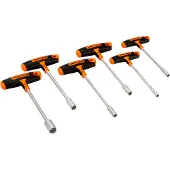 Bahco T-hex Socket Wrench Set 5-13 Mm Handle 6 Units Orange