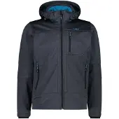 CMP Zip Hood 3a01787n-m Softshell Jacket Noir 4XL Homme