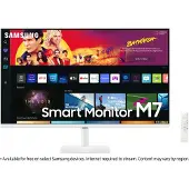 Samsung Moniteur intelligent S32BM701UU 32 pouces, blanc