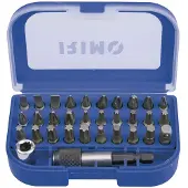 Irimo Bitssaet med 32 deleLige, Phillips, PozidrivTorx, unbrako, adaptateurbitsadapter, bitsholder (Clé Allen, Cruciforme Phillips PH, Cruciforme Pozidriv PZ)