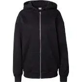 Urban Classics Oversized Full Zip Sweatshirt Noir M Femme