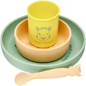 Sophie La Girafe Set de Vaisselle - Silicone - 4 Parties - Multi - - UneTaille - Set de Vaisselle