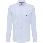 FYNCH-HATTON Chemise bleu clair / blanc