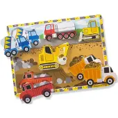 Melissa & Doug Wooden Chunky Puzzle Vehicles