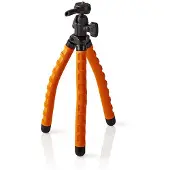 Nedis GPOD3010BK Trépied Flexible 27.5 cm 1 kg Noir/Orange