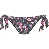 LASCANA Bas de bikini mélange de couleurs / noir