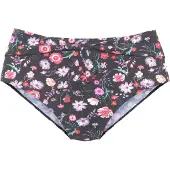 LASCANA Bas de bikini mélange de couleurs / noir