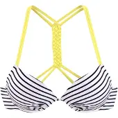 Venice beach Hauts de bikini jaune / noir / blanc