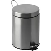 EKO Poubelle à pédale 5 litres - inox