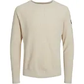 Jack & Jones Classic Waffle Sweater Beige XS Homme