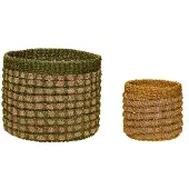 Hubsch Paniers en pin set de 2 pièces -821503
