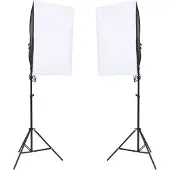 vidaXL Lampes de studio professionnelles 2 pcs 40x60 cm
