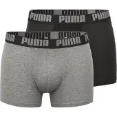 Puma Basic Boxers 2 Units Noir,Gris M Homme