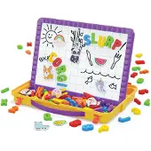 Quercetti Little Bag Board W/magnetic Letters 65 Pieces Clair