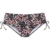 LASCANA Bas de bikini mélange de couleurs / noir