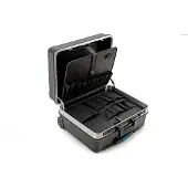B&W Werkzeugkoffer go mit Rollen + Werkzeugtaschen, Werkzeugbox ohne Werkzeug,