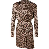 Karen Millen Robe-chemise beige foncé / noir