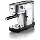 Ariete Machine à café 1380 avec écran numérique et moulin à café intégré Gris