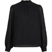 Object Mila Long Sleeve Blouse Noir 34 Femme