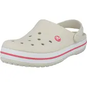 Crocs Sabots 'Crocband' mastic / grenadine / blanc
